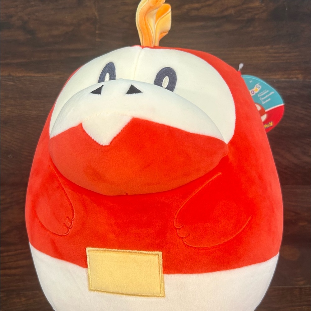 Squishmallows Fuecoco Pokémon Red and White Plush Toy